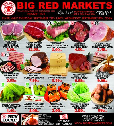 Big Red Markets Flyer September 12 to 18
