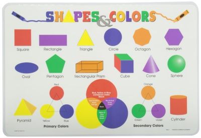 PAINLESS LEARNING PLACEMATS-Shapes and Colors-Placemat $4.4 (Reg $5.87)