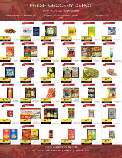 Fresh Grocery Depot Flyer September 12 to 18