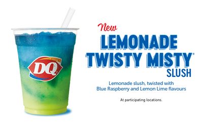 Dairy Queen Canada NEW Lemonade Twisty Misty Slush + NEW Summer Blizzard Menu