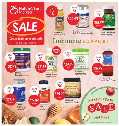 Nature's Fare Markets Flyer September 12 to October 2