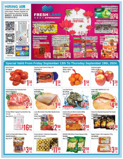 FreshLand Supermarket Flyer September 13 to 19