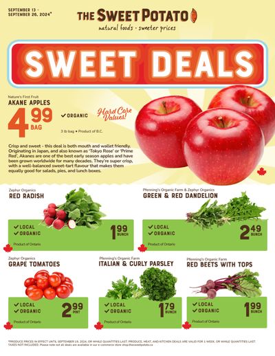 The Sweet Potato Flyer September 13 to 26