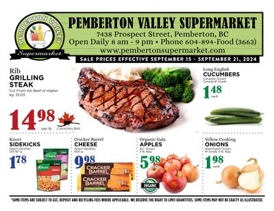 Pemberton Valley Supermarket Flyer September 15 to 21