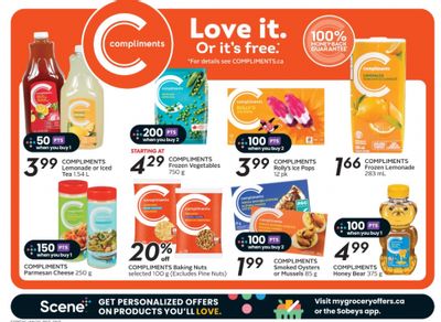 Sobeys Ontario: Compliments Vinegar 500ml $1.99 + 200 Scene+ Points + Flyer Deals