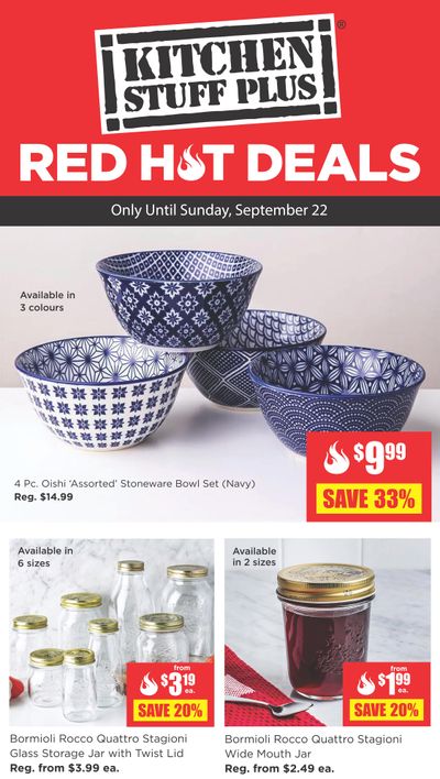 Kitchen Stuff Plus Red Hot Deals Flyer September 16 to 22