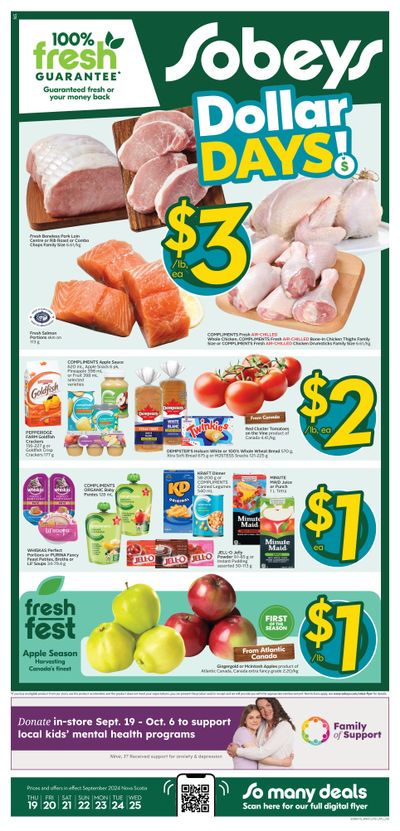 Sobeys (Atlantic) Flyer September 19 to 25