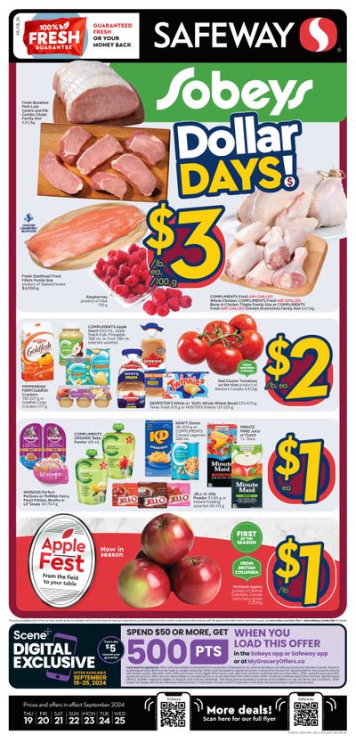 Sobeys/Safeway (AB, SK, MB) Flyer September 19 to 25