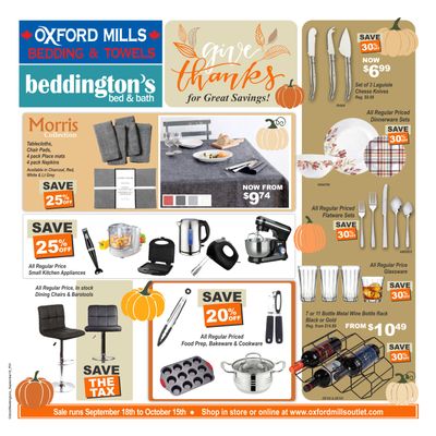 Beddington's Flyer September 18 to October 15