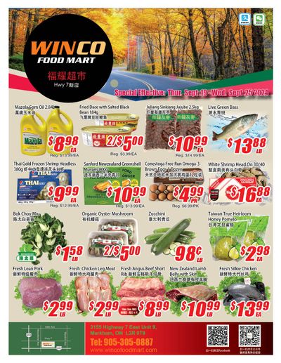 WinCo Food Mart (HWY 7) Flyer September 19 to 25