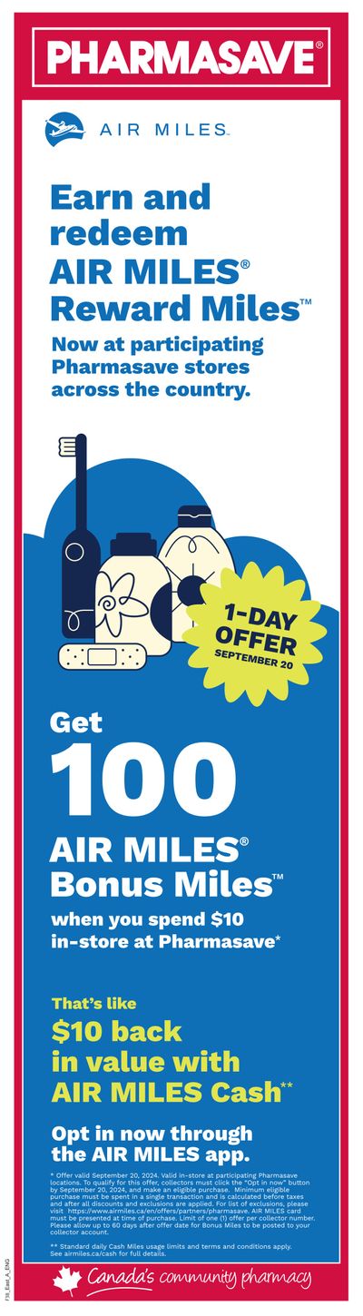 Pharmasave (Atlantic) Flyer September 20 to 26