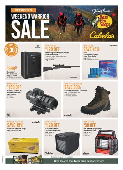 Bass Pro Shops Flyer September 19 to 22