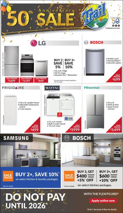 Trail Appliances (AB & SK) Flyer September 19 to 25 Trail Appliances (AB & SK) Flyer September 19 to 25