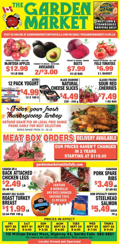 The Garden Market Flyer September 20 to 26