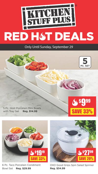 Kitchen Stuff Plus Red Hot Deals Flyer September 23 to 29