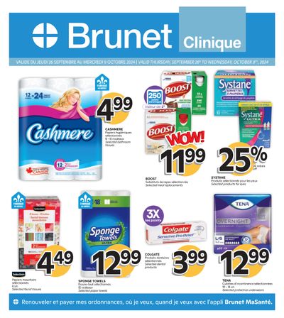 Brunet Clinique Flyer September 26 to October 9