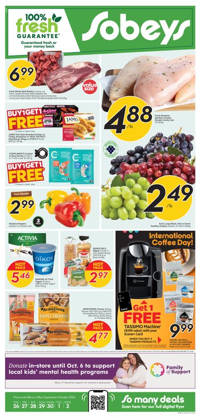 Sobeys (ON) Flyer September 26 to October 2