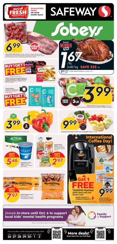 Sobeys/Safeway (AB, SK & MB) Flyer September 26 to October 2