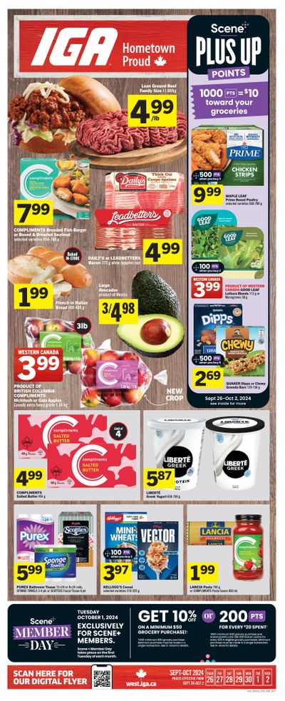 IGA (AB, BC) Flyer September 26 to October 2