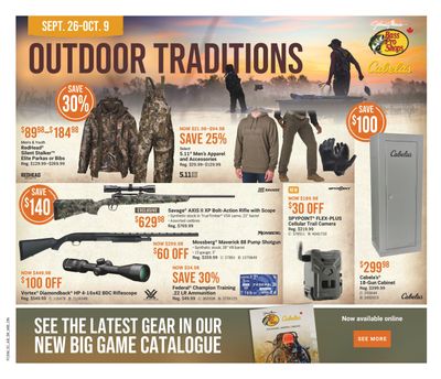 Cabela's Flyer September 26 to October 9