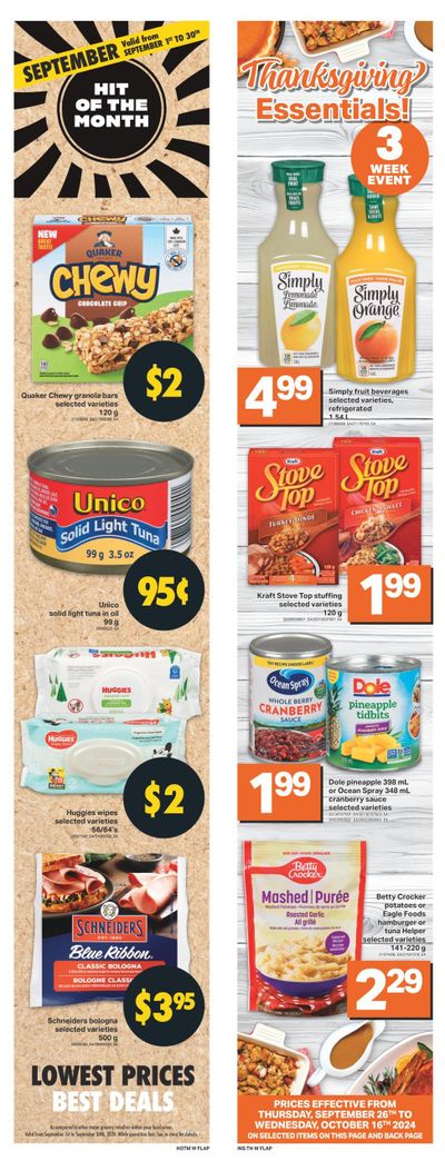 Shop Easy & SuperValu Flyer September 26 to October 2