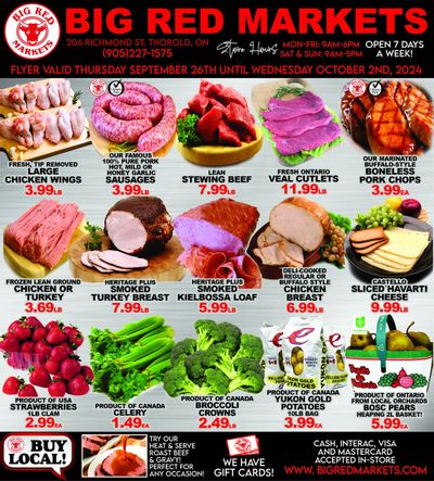 Big Red Markets Flyer September 26 to October 2