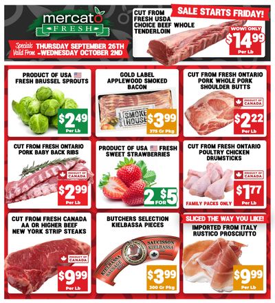 Mercato Fresh Flyer September 26 to October 2