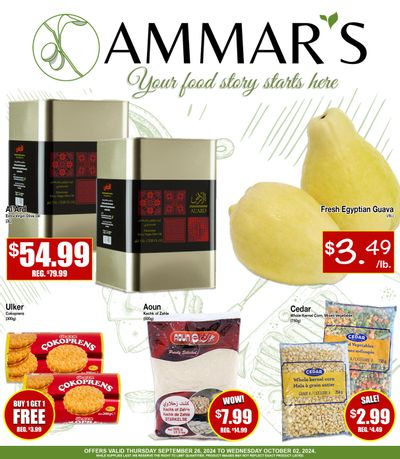 Ammar's Halal Meats Flyer September 26 to October 2