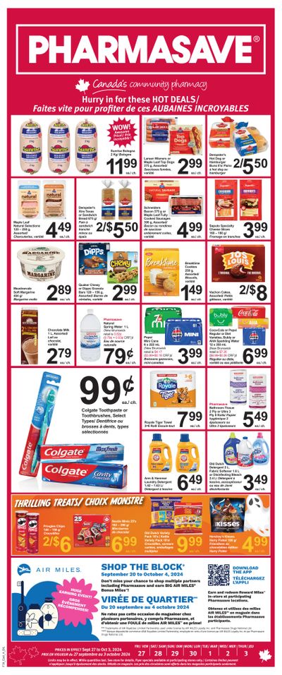 Pharmasave (NB) Flyer September 27 to October 3
