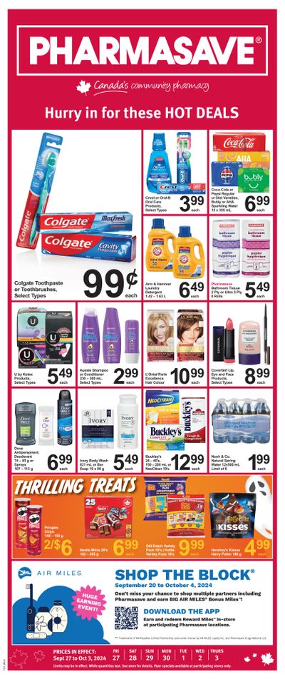 Pharmasave (West) Flyer September 27 to October 3