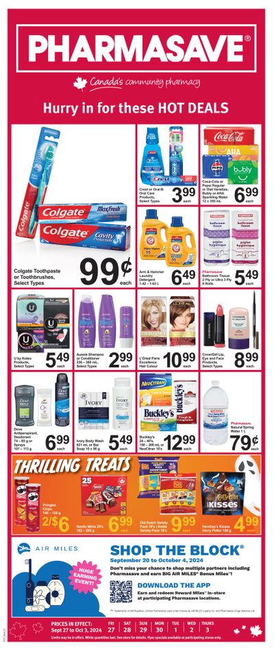 Pharmasave (ON) Flyer September 27 to October 3