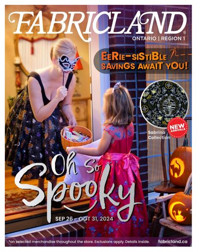 Fabricland (ON) Flyer September 26 to October 31
