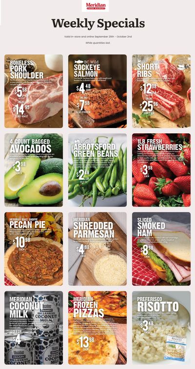 Meridian Farm Market Flyer September 26 to October 2