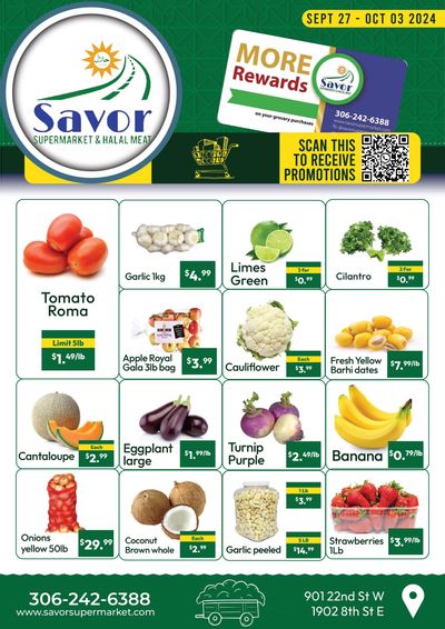 Savor Supermarket Flyer September 27 to October 3