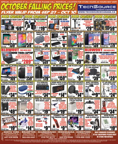 TechSource Flyer September 27 to October 10