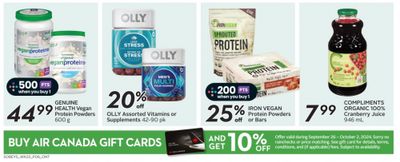 Sobeys, Freshco, Safeway, and Foodland: Save 10% on Air Canada Gift Cards Until October 2nd