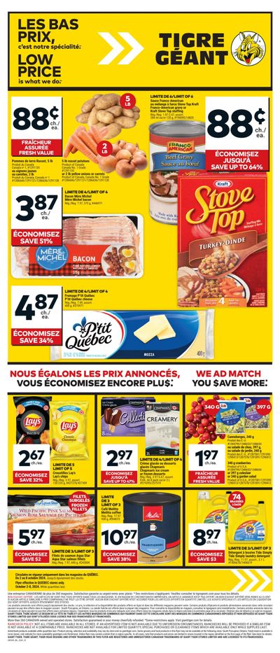 Tigre Géant Flyer October 2 to 8
