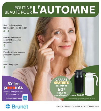 Brunet Fall Beauty Guide Flyer October 3 to 16