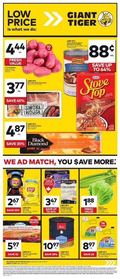 Giant Tiger (West) Flyer October 2 to 8