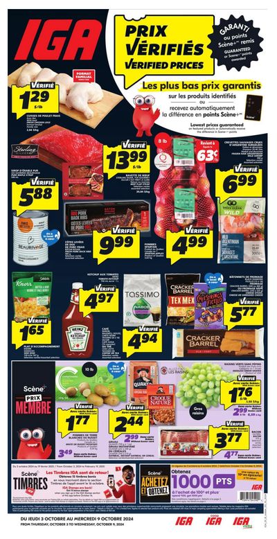 IGA (QC) Flyer October 3 to 9