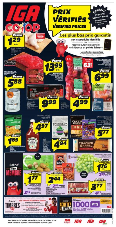 IGA (NB) Flyer October 3 to 9