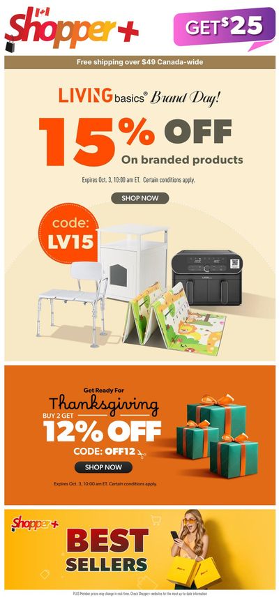 Shopper Plus Flyer October 1 to 8