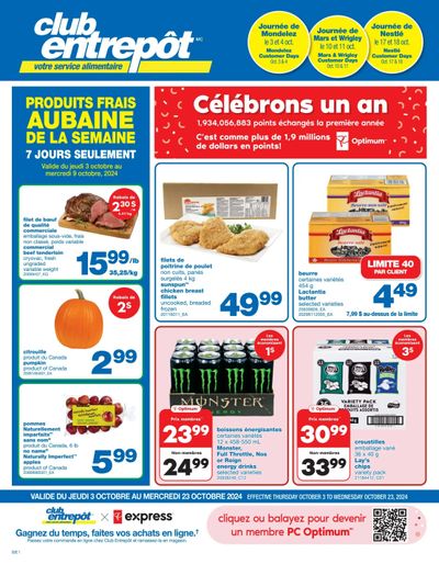 Wholesale Club (QC) Flyer October 3 to 23