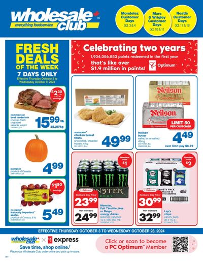Wholesale Club (ON) Flyer October 3 to 23