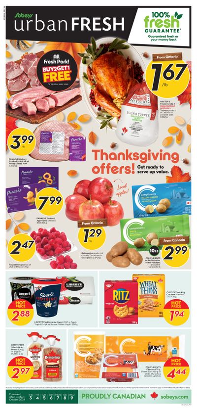 Sobeys Urban Fresh Flyer October 3 to 9