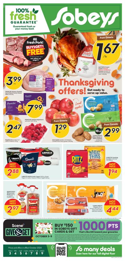 Sobeys (ON) Flyer October 3 to 9