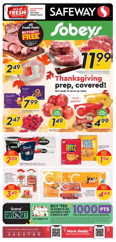Sobeys/Safeway (AB) Flyer October 3 to 9