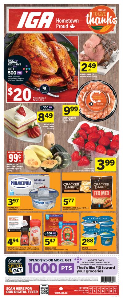 IGA (West) Flyer October 3 to 9