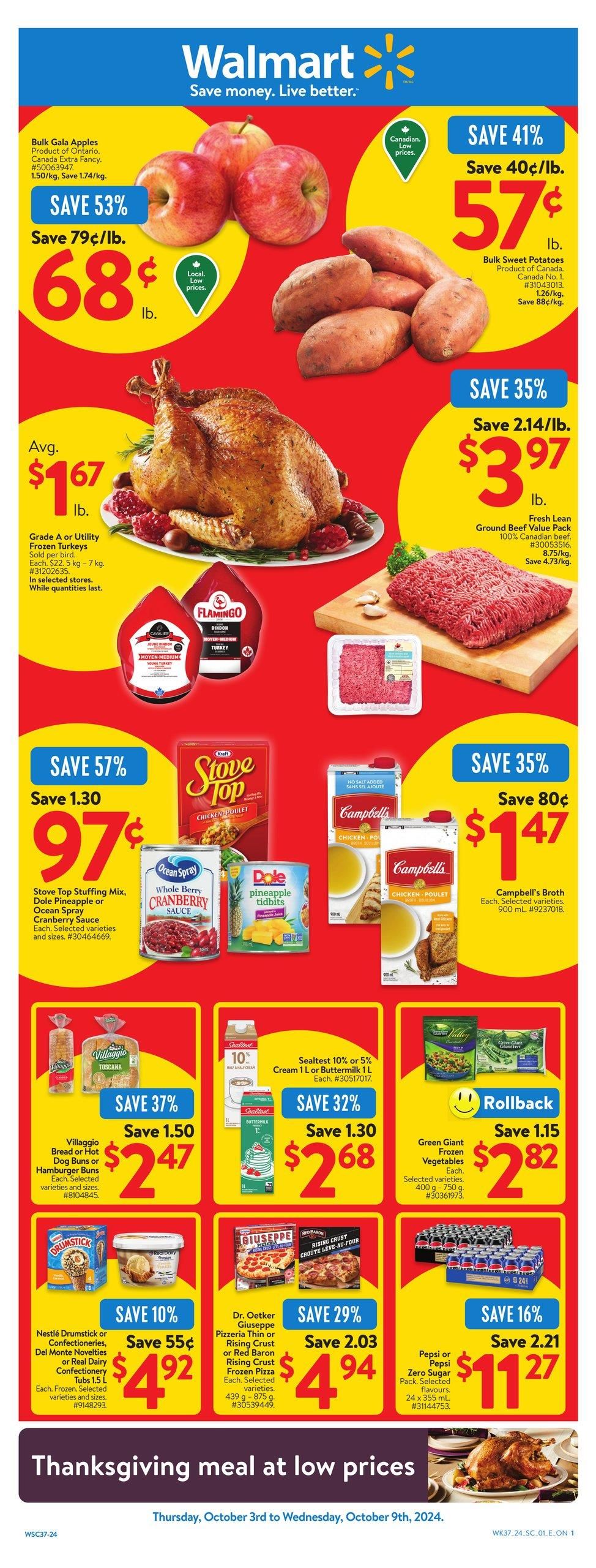 Walmart (ON) Flyer October 3 to 9