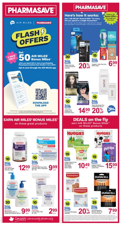 Pharmasave (ON & West) Flyer October 4 to 10